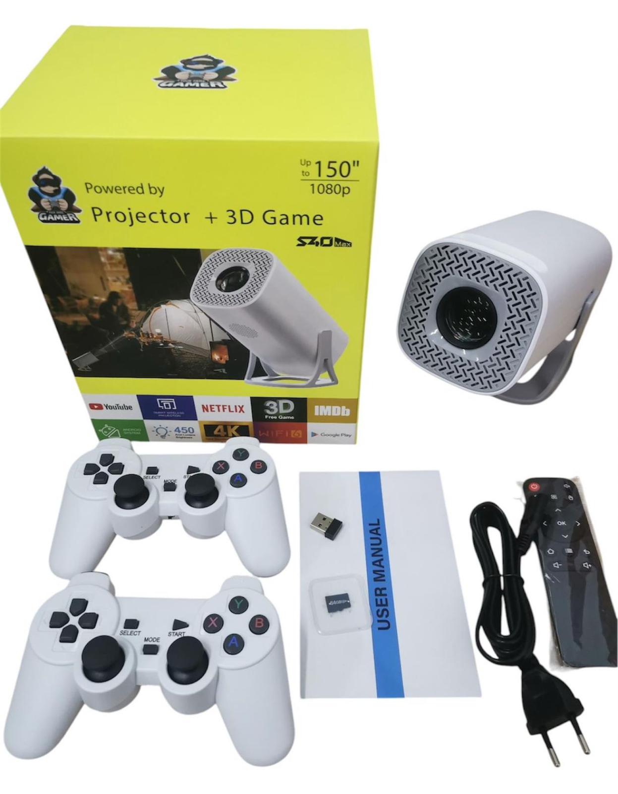 PRO‑3D‑GAME – Mini Proiettore Multimediale con Funzione 3D e Game Controller
