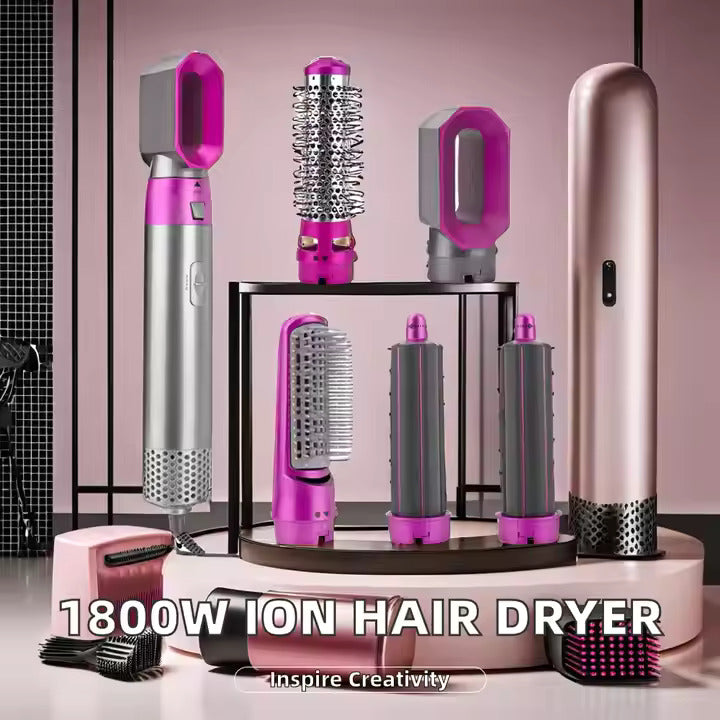 Asciugacapelli Professionale 1800W con Accessori – Ionico, Multifunzione, Styling Completo