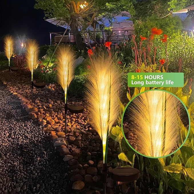 Luci Solari da Giardino a Pampas – 2 Pezzi