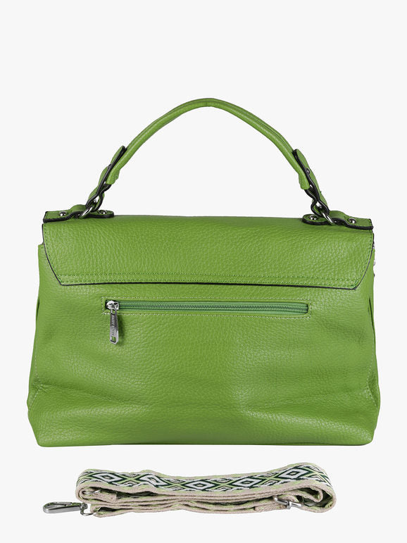 Sweet Years Borsa Donna a Tracolla con Chiusura a Vite e Borchie - Firmata, Rock Chic | Unica