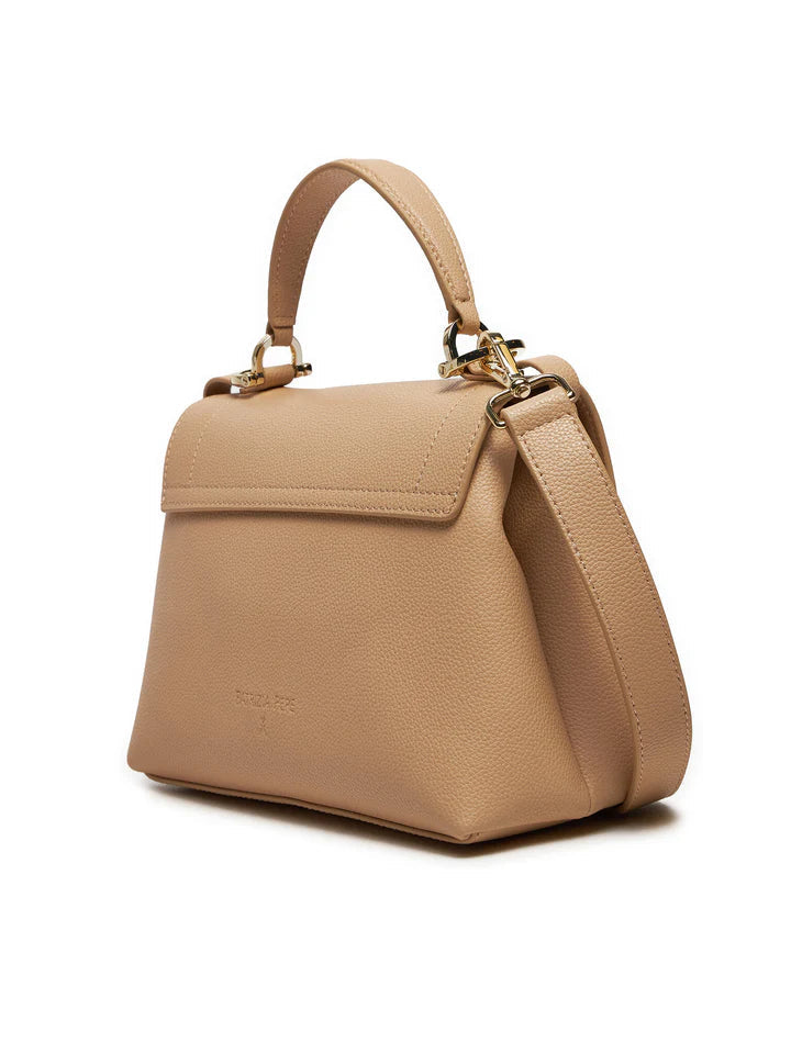 Patrizia Pepe Borsa a Tracolla Donna Beige - Logo Firmato, Ecopelle Raffinata, Tracolla Regolabile