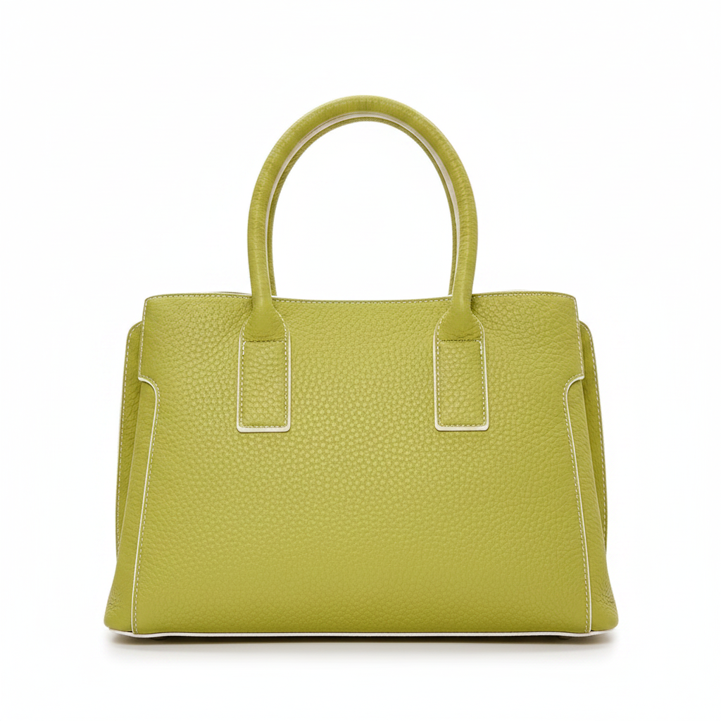 Turbo Bags Borsa a Mano Donna Verde Lime - Ecopelle Strutturata, Elegante e Capiente | Colore Vivace