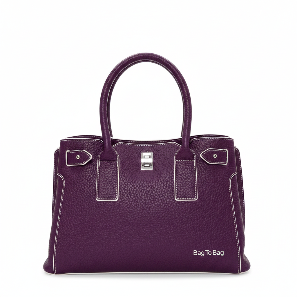 Turbo Bags Borsa a Mano Donna Verde Lime - Ecopelle Strutturata, Elegante e Capiente | Colore Vivace
