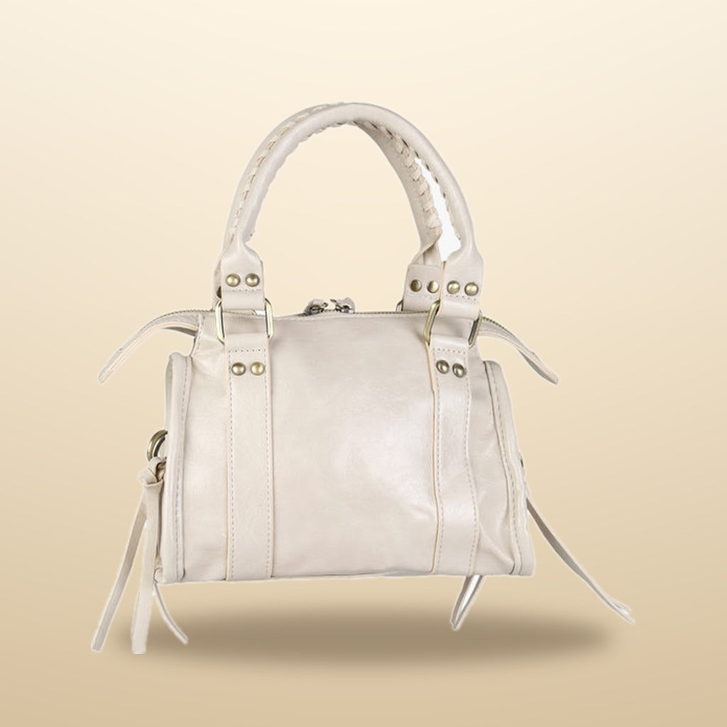 Solada Mini Borsa a Mano Donna in Ecopelle Beige