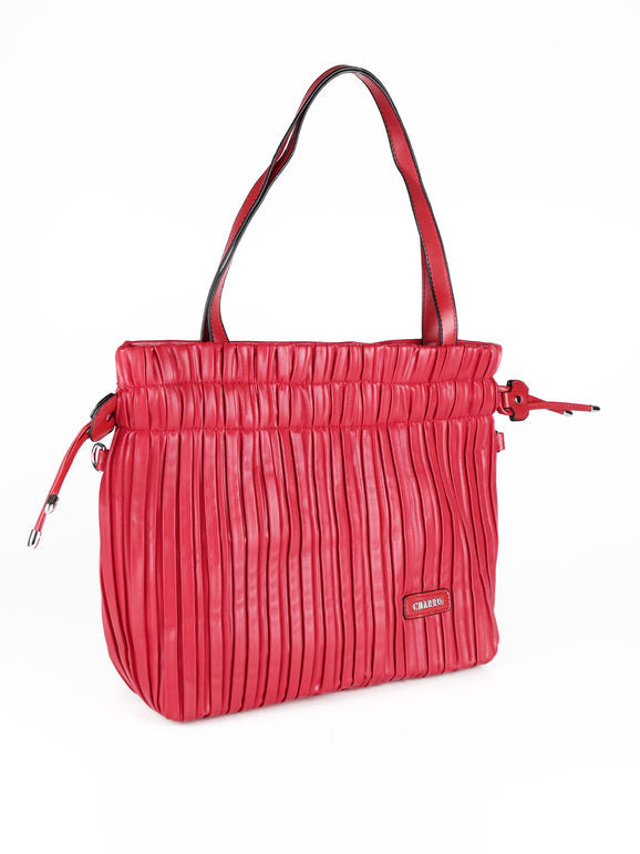 Borsa a spalla con trama lavorata