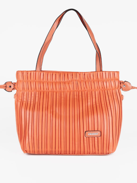 Borsa a spalla con trama lavorata