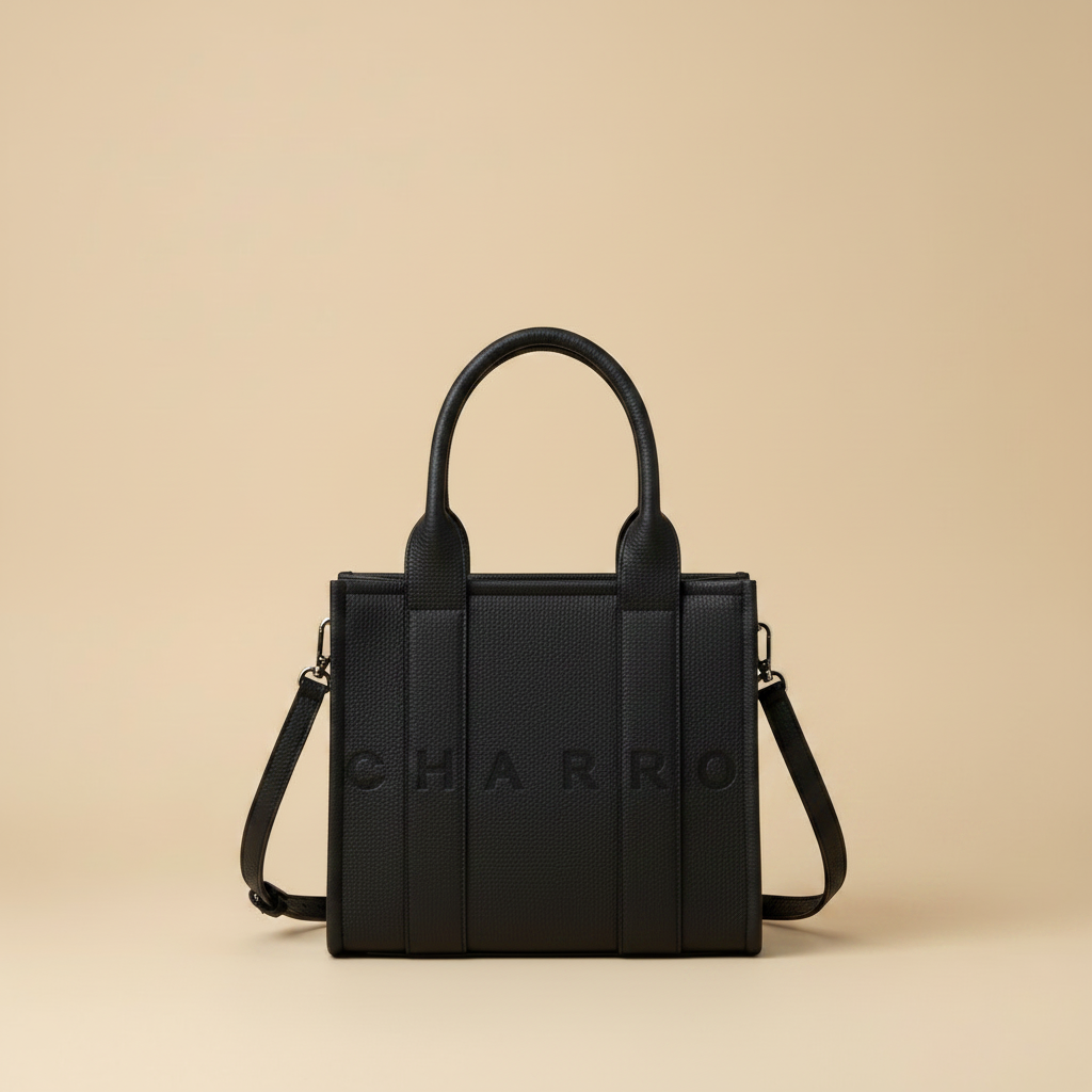 Borsa Charro Nera sfondo beige