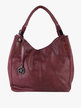 Borsa donna hobo con doppi manici bordeaux