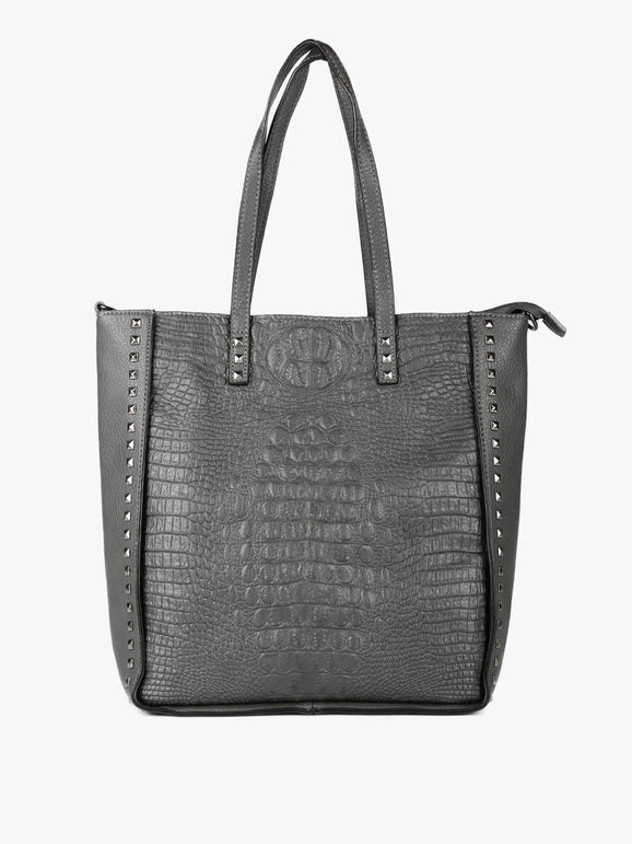 Borsa donna shopper con borchie