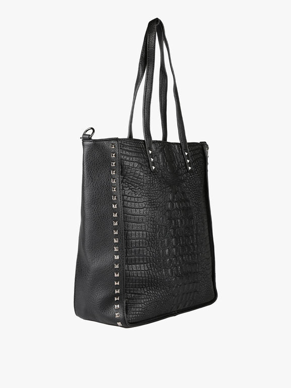 Borsa donna shopper con borchie