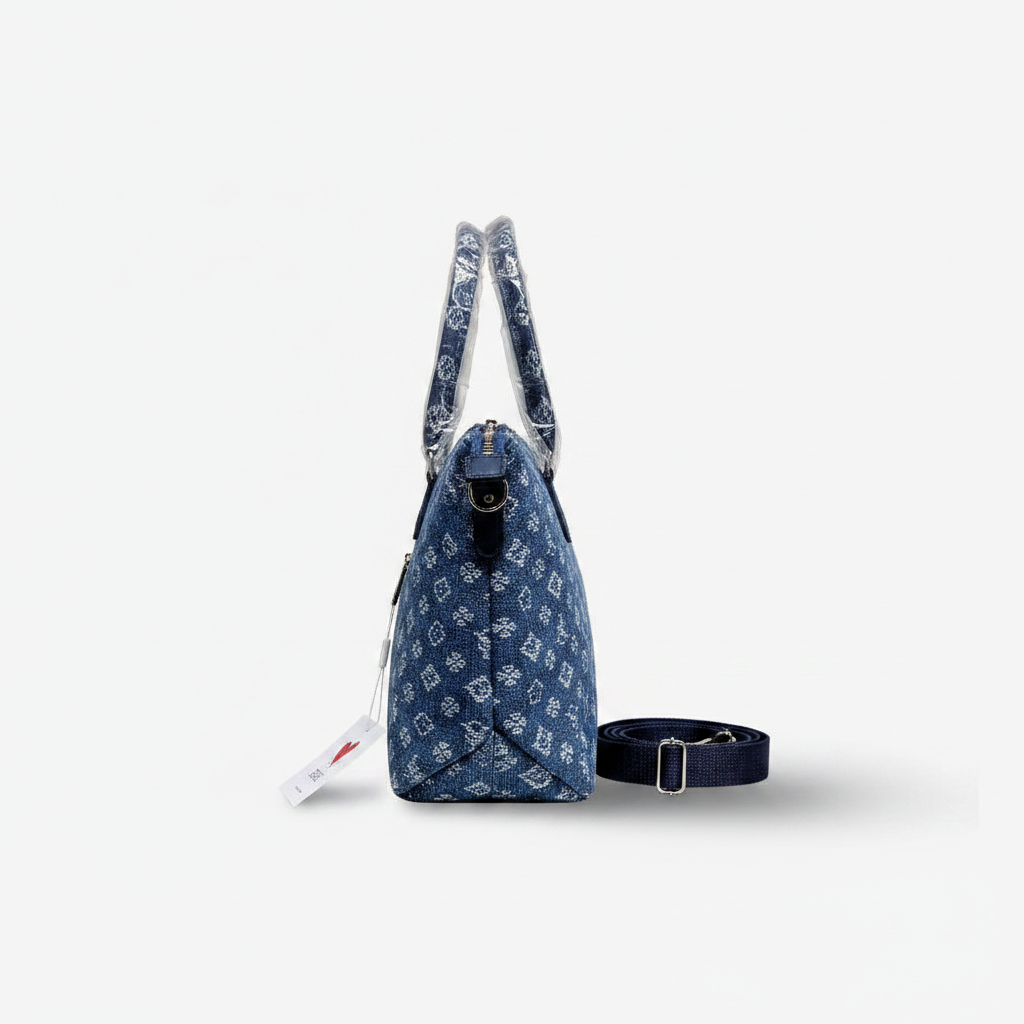 Sweet Years Borsa Shopper Donna Monogram Denim - Capiente, Firmata, 4 Colori | Stile Urban Chic