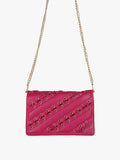 Borsa rigida Solada fucsia con manico a catena