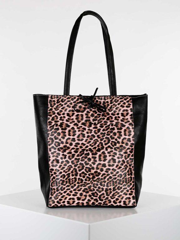 Solada Borsa shopper animalier in ecopelle