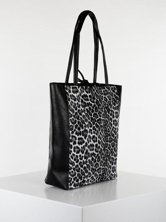 Solada Borsa shopper animalier in ecopelle