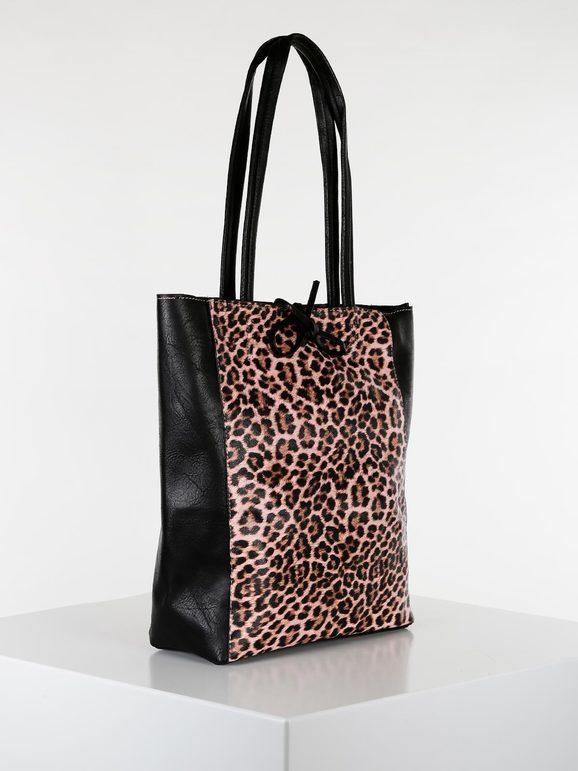 Solada Borsa shopper animalier in ecopelle