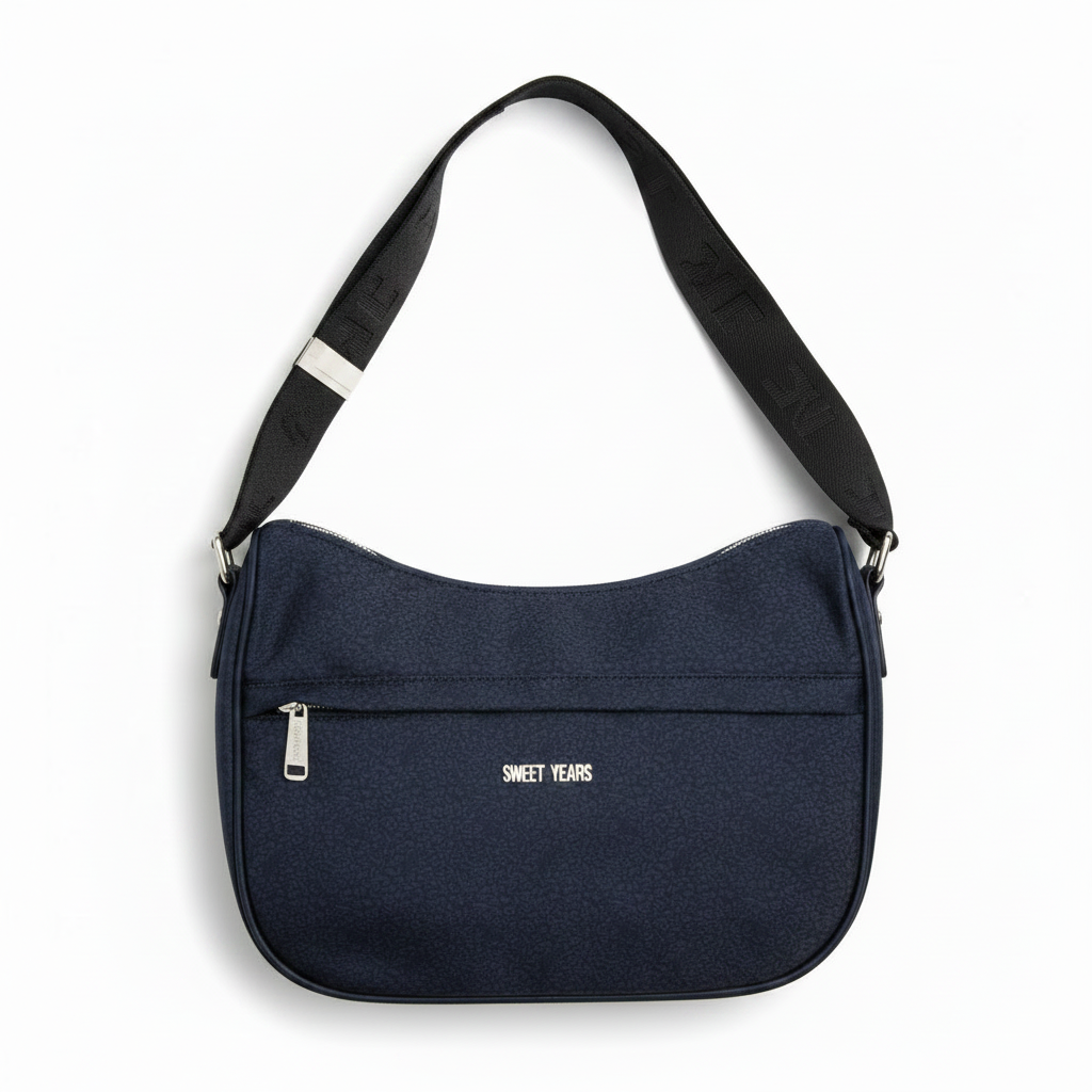 Sweet Years Borsa a Tracolla Donna Nera - Similpelle Firmata, Classica e Versatile | Eleganza Quotidiana