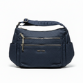 Sweet Years Borsa a Tracolla Donna Grigio Argento - Similpelle Firmata, Tracolla Regolabile, Stile Chic