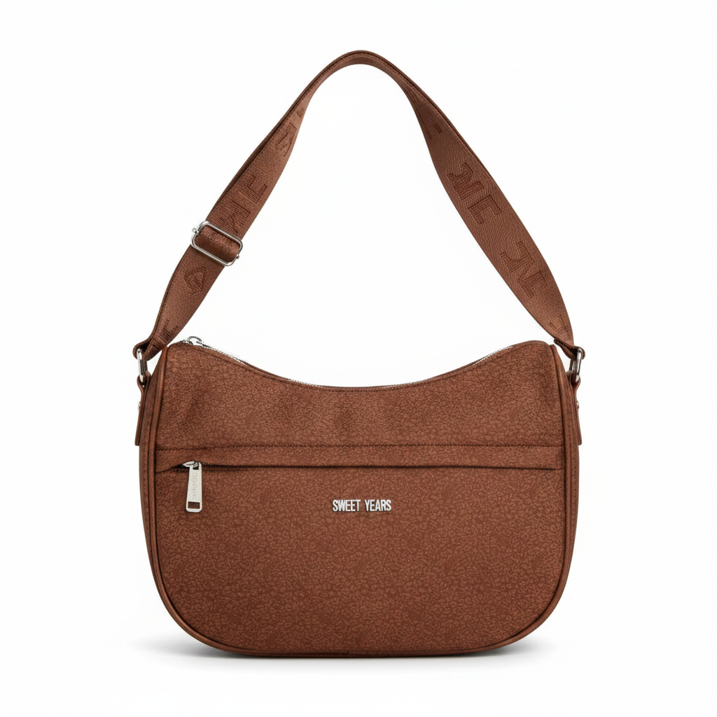 Sweet Years Borsa a Tracolla Donna Nera - Similpelle Firmata, Classica e Versatile | Eleganza Quotidiana