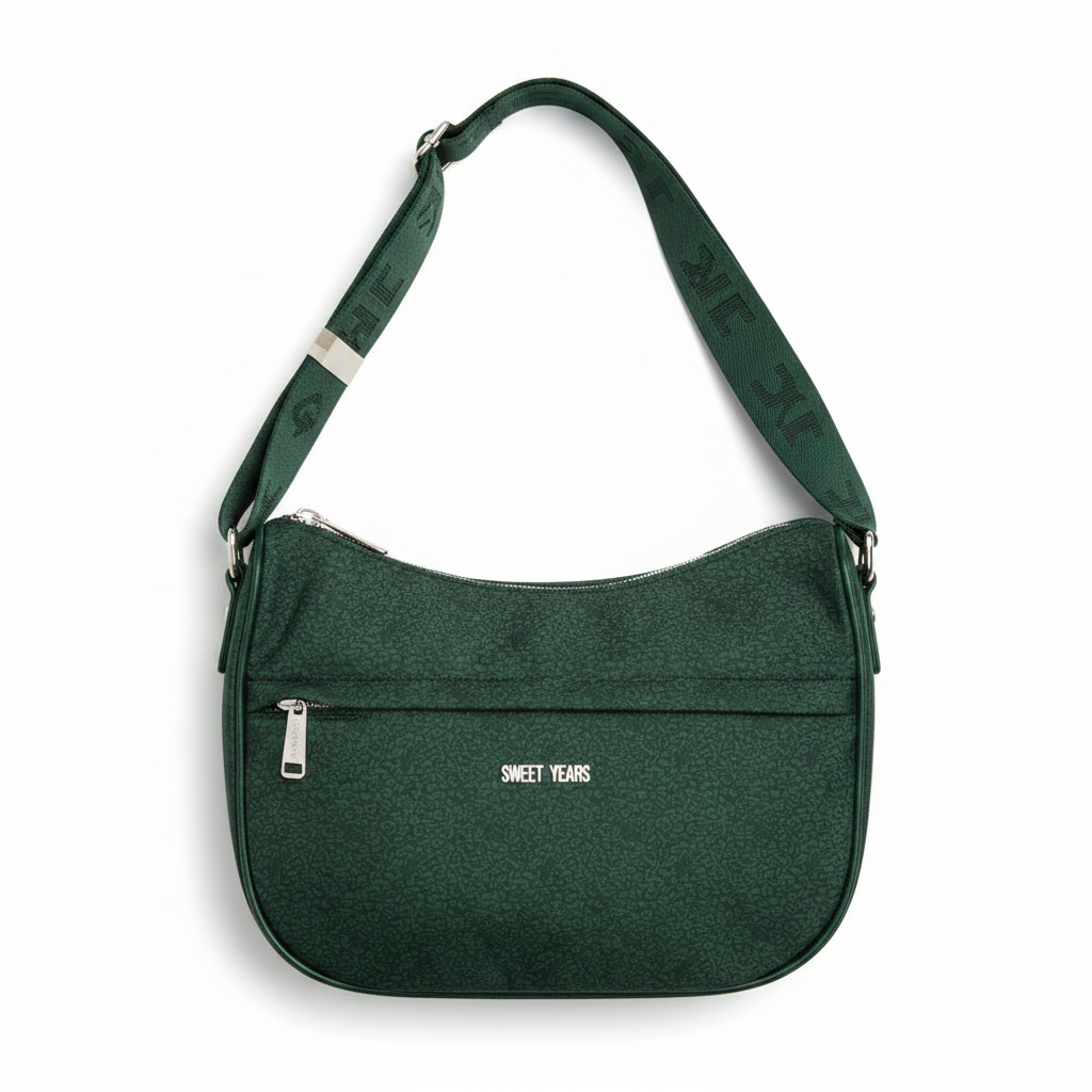Sweet Years Borsa a Tracolla Donna Nera - Similpelle Firmata, Classica e Versatile | Eleganza Quotidiana