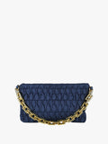 Borsa trapuntata Solada blu scuro con tracolla