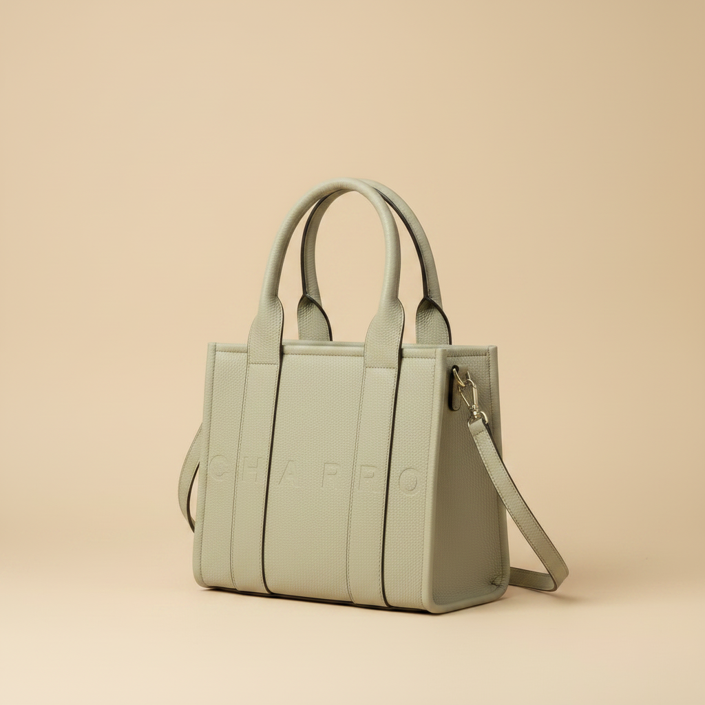 Charro Borsa Tote Bag Donna in Ecopelle Martellata - Logo in Rilievo, Capiente, Stile Luxury Casual | Firmata