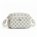 Coveri World Camera Bag Donna Bianca in Ecopelle - Monogramma, Tracolla Regolabile, Compatta e Chic | Firmata