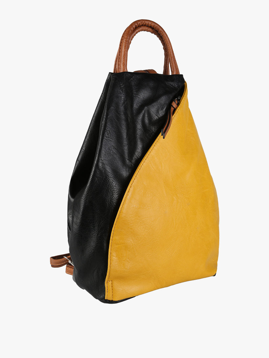 Zaino Donna Solada in Ecopelle Bicolore — Giallo