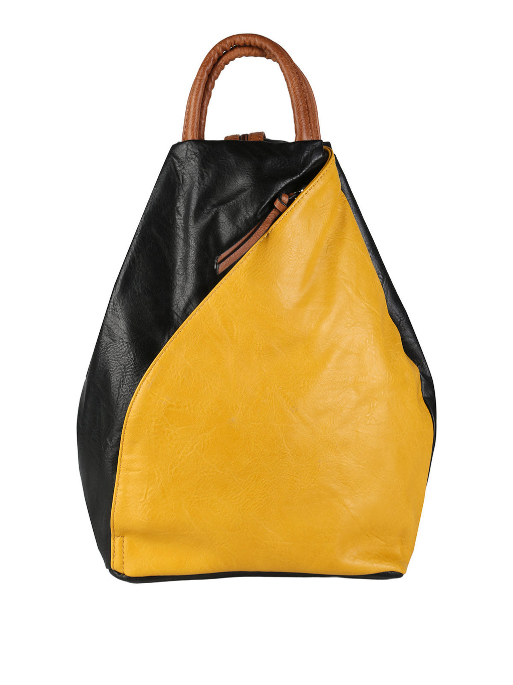 Zaino Donna Solada in Ecopelle Bicolore — Giallo