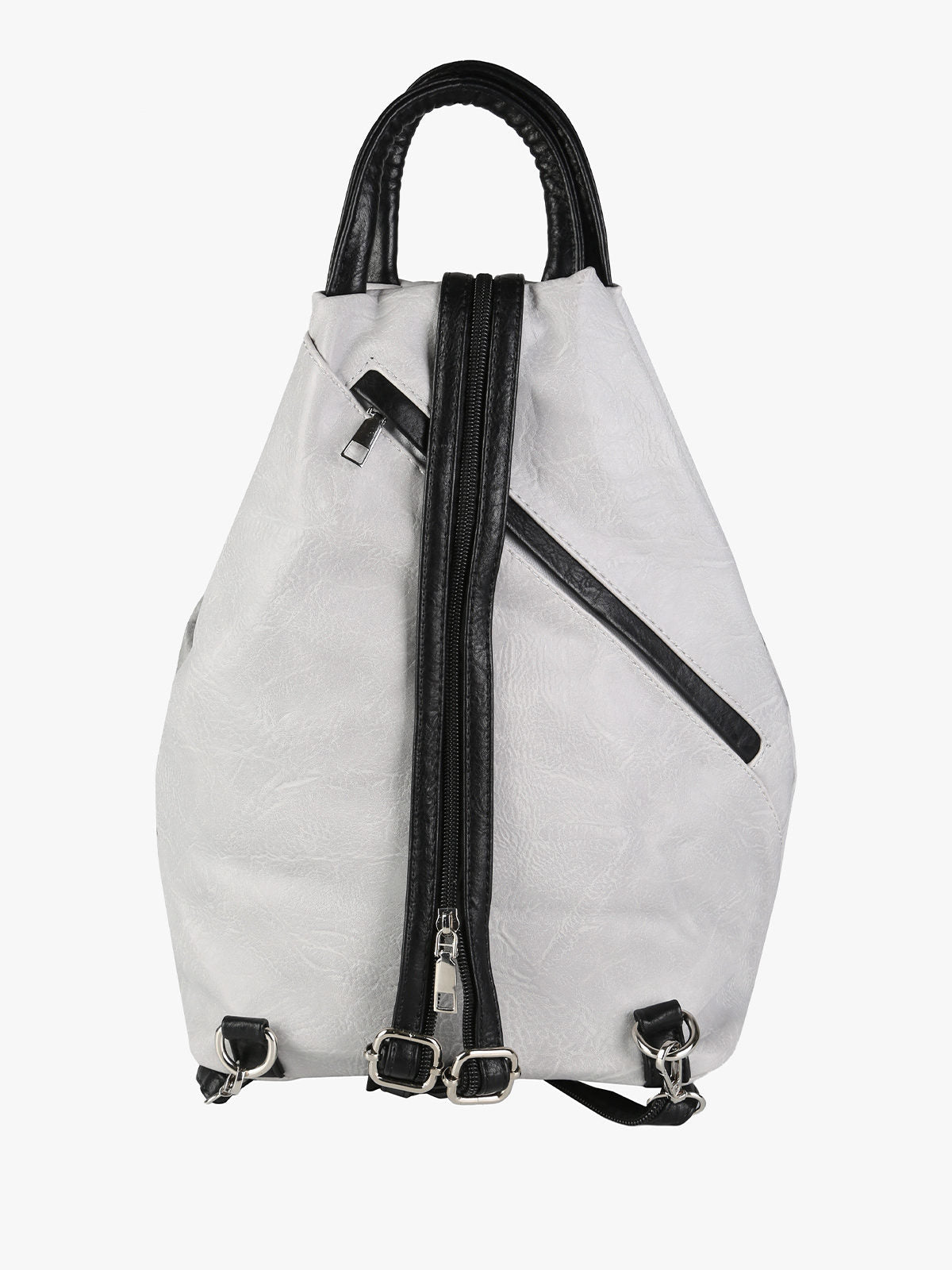 Zaino Donna Solada in Ecopelle Bicolore — Grigio Chiaro
