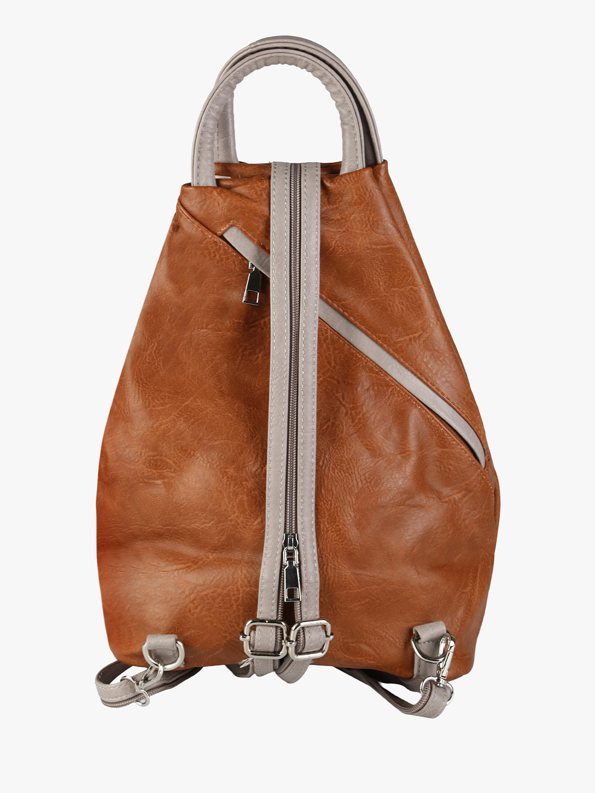 Zaino Donna Solada in Ecopelle Bicolore — Marrone