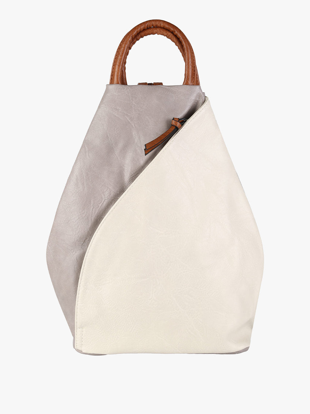 Zaino Donna Solada in Ecopelle Bicolore — Panna