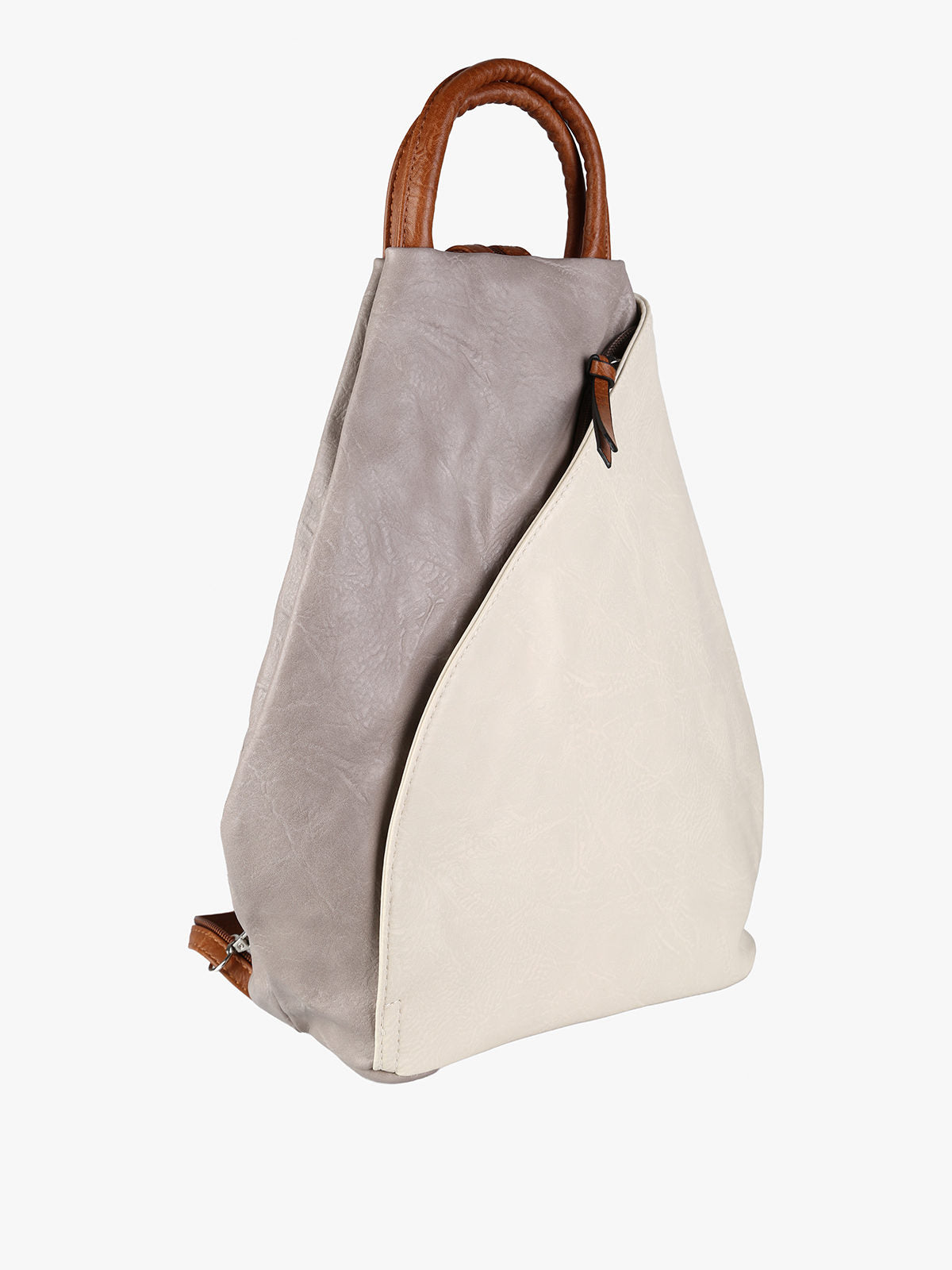 Zaino Donna Solada in Ecopelle Bicolore — Panna