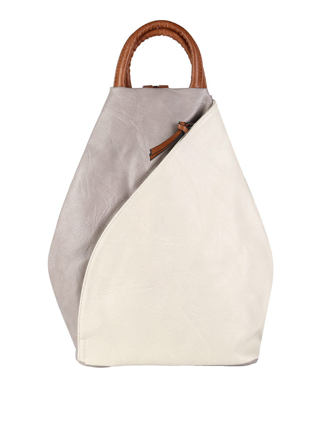 Zaino Donna Solada in Ecopelle Bicolore — Panna