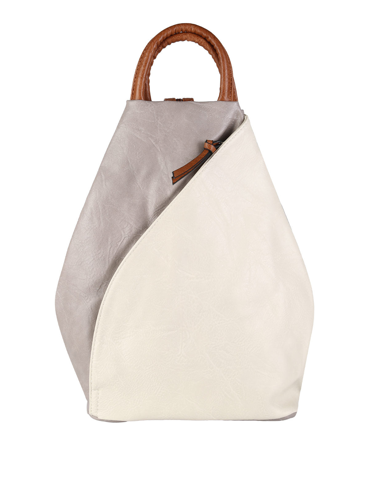 Zaino Donna Solada in Ecopelle Bicolore — Panna