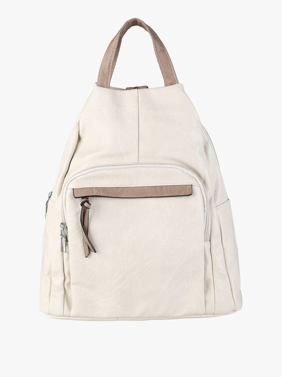 Zaino Donna Solada in Ecopelle — Panna