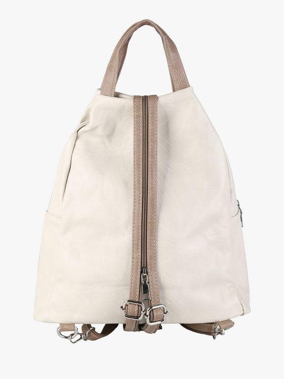 Zaino Donna Solada in Ecopelle — Panna