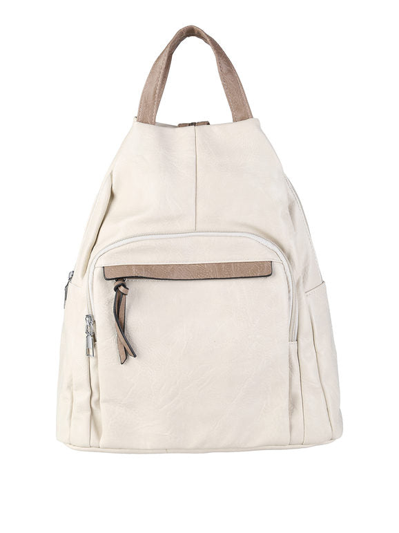 Zaino Donna Solada in Ecopelle — Panna