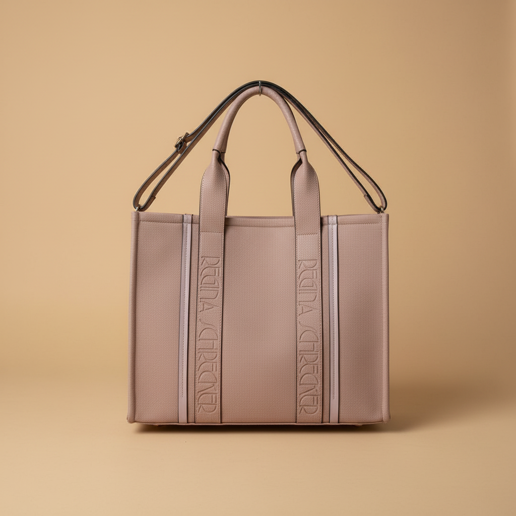 Regina Schrecker borsa tote rosa vista frontale