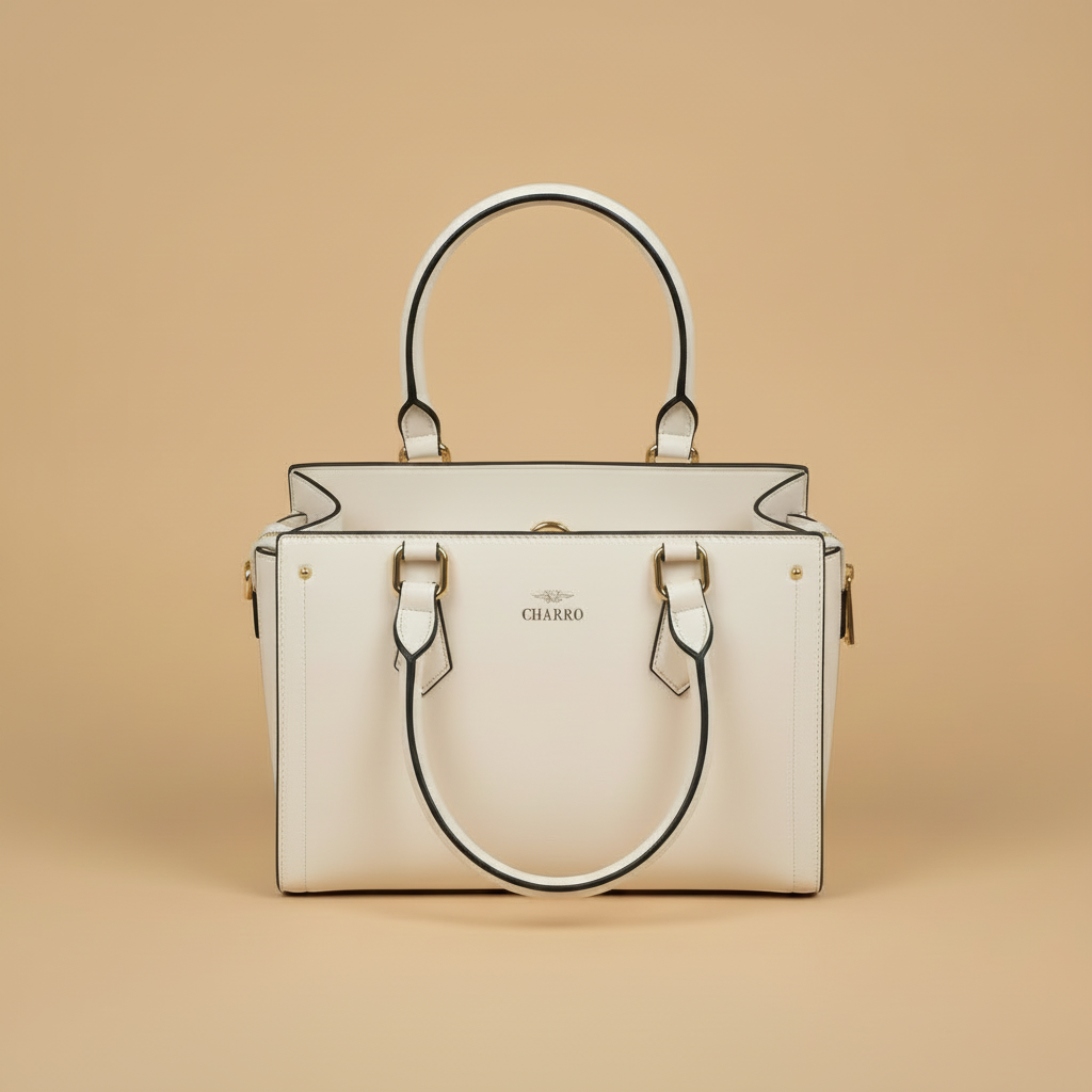 Borsa a Mano Charro Bianca 3D Render