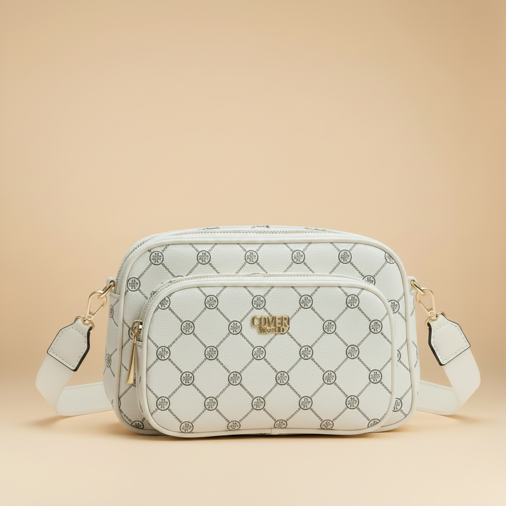 Coveri World Camera Bag Bianca Monogram 3D Render