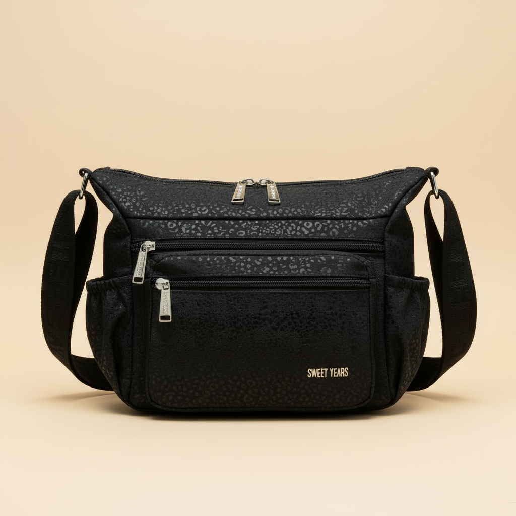 Sweet Years Messenger Leopardata Marrone 3D Render