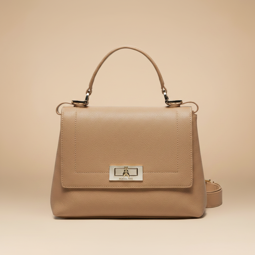 Patrizia Pepe Borsa Tracolla Logo - Beige