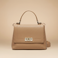 Patrizia Pepe Borsa Tracolla Logo - Beige