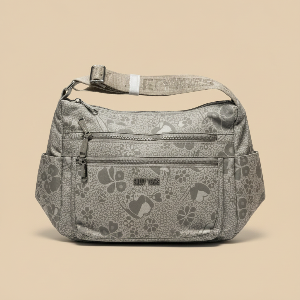 Borsa Sweet Years Tracolla Grigio Argento 3D Render