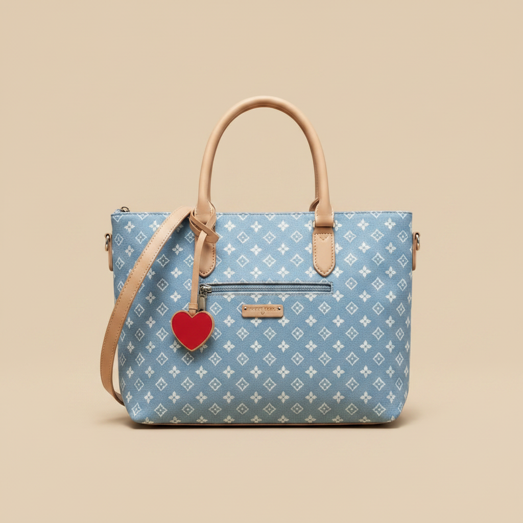 Sweet Years Shopper Monogram Denim 3D Render