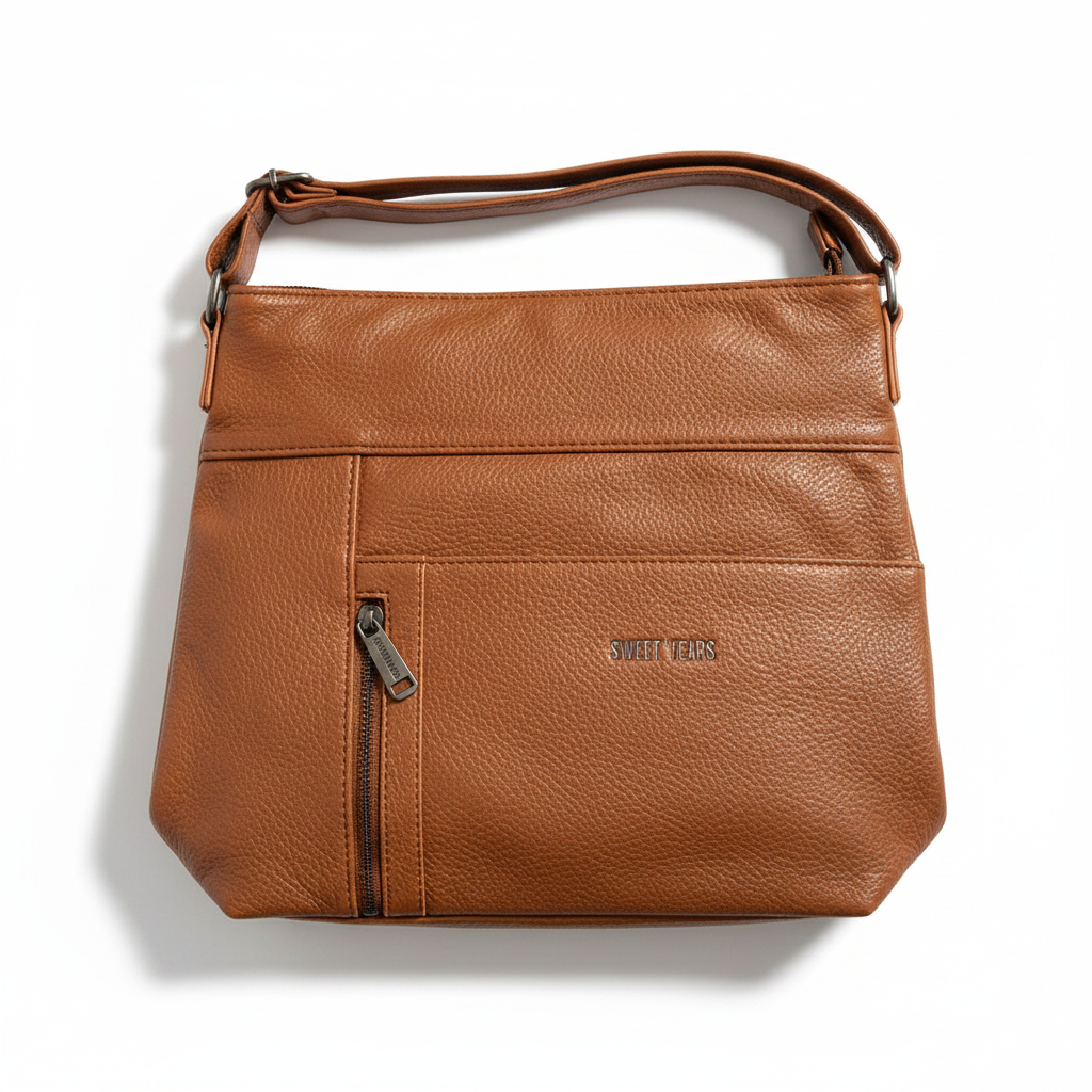Borsa Sweet Years tracolla cognac sfondo bianco