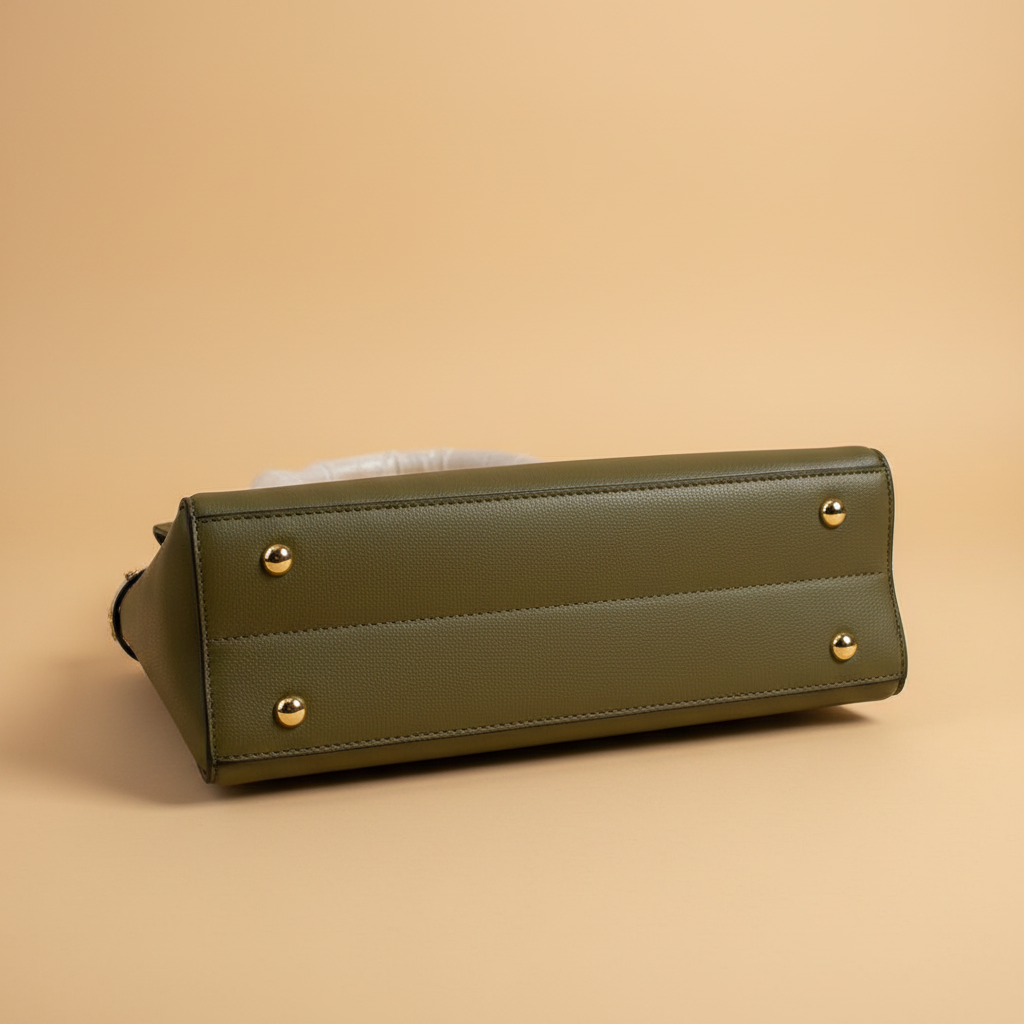Charro borsa strutturata khaki piedini fondo