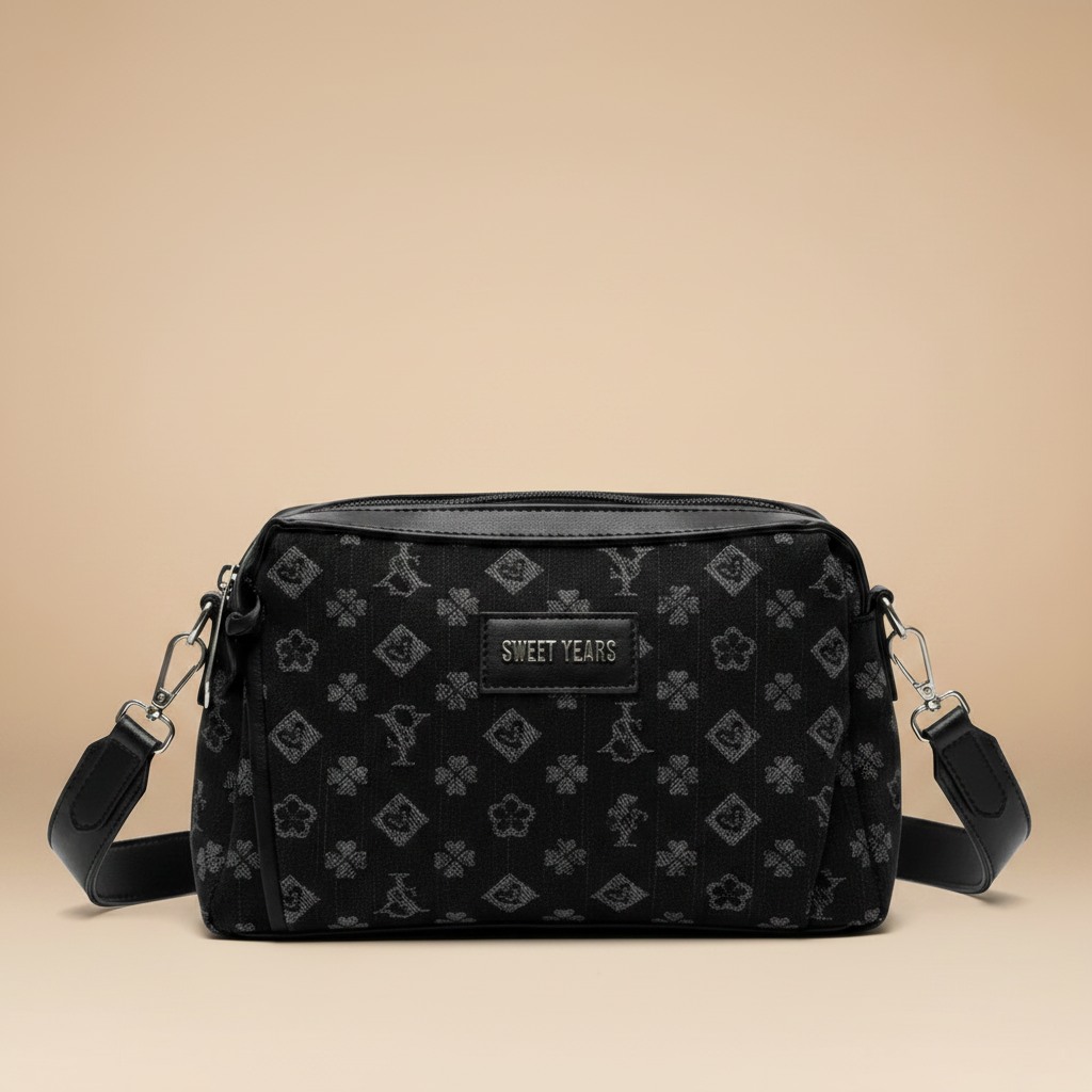 Borsa Crossbody Denim - Nero