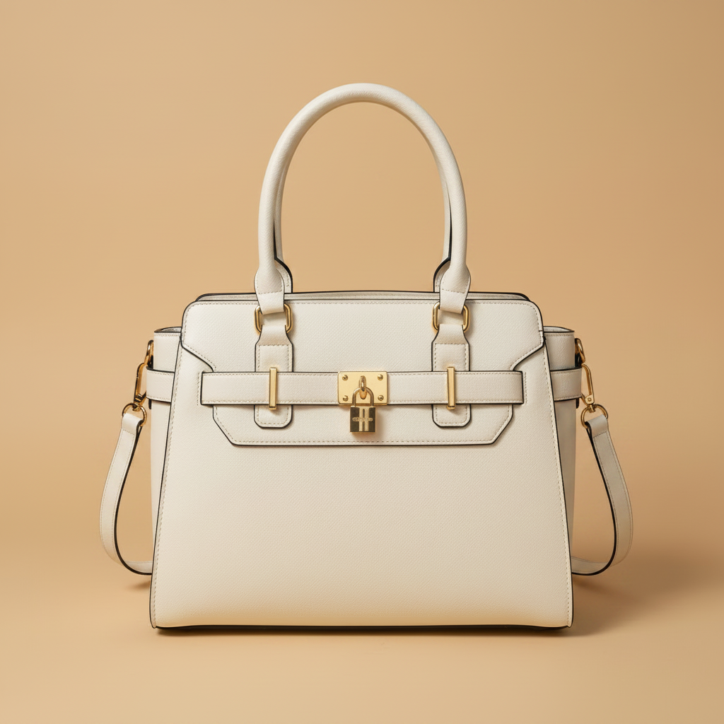 Charro Borsa Strutturata con Lucchetto 3D Render