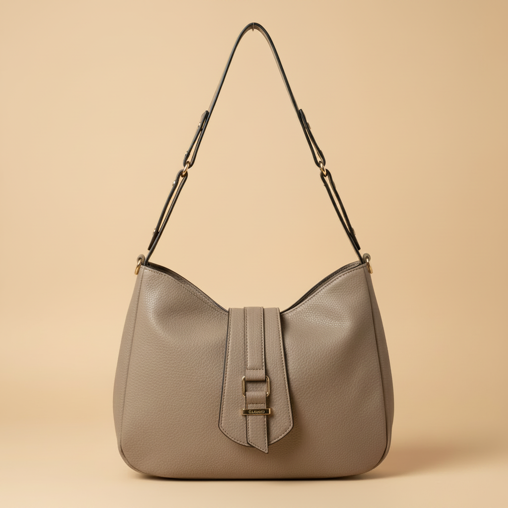 Charro Borsa Hobo Pebbled 3D Vista Frontale